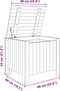 vidaXL - Opbergbox - met - deksel - RANA - 60x49x54 - cm - massief - grenenhout