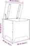 vidaXL - Opbergbox - met - deksel - RANA - 60x49x54 - cm - massief - grenenhout