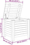 vidaXL - Opbergbox - met - deksel - RANA - 60x49x54 - cm - massief - grenenhout - wit