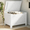 vidaXL - Opbergbox - met - deksel - RANA - 80x49x54 - cm - massief - grenenhout - wit