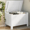 vidaXL - Opbergbox - met - deksel - RANA - 80x49x54 - cm - massief - grenenhout - wit