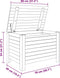 vidaXL - Opbergbox - met - deksel - RANA - 80x49x54 - cm - massief - grenenhout