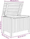 vidaXL - Opbergbox - met - deksel - RANA - 80x49x54 - cm - massief - grenenhout
