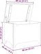 vidaXL - Opbergbox - met - deksel - RANA - 80x49x54 - cm - massief - grenenhout - wit