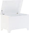 vidaXL - Opbergbox - met - deksel - RANA - 80x49x54 - cm - massief - grenenhout - wit