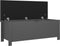 vidaXL - Opbergbox - met - kussen - 105x40x45 - cm - bewerkt - hout - grijs