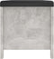 vidaXL - Opbergbox - met - kussen - 105x40x45 - cm - bewerkt - hout - betongrijs