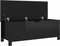 vidaXL - Opbergbox - met - kussen - 105x40x45 - cm - bewerkt - hout - hoogglans - zwart