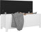 vidaXL - Opbergbox - met - kussen - 105x40x45 - cm - bewerkt - hout - hoogglans - wit