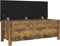 vidaXL - Opbergbox - met - kussen - 105x40x45 - cm - bewerkt - hout - gerookt - eiken