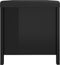 vidaXL - Opbergbox - met - kussen - 105x40x45 - cm - bewerkt - hout - hoogglans - zwart