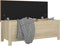 vidaXL - Opbergbox - met - kussen - 105x40x45cm - bewerkt - hout - sonoma - eikenkleur