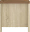 vidaXL - Opbergbox - met - kussen - 105x40x45cm - bewerkt - hout - sonoma - eikenkleur
