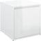 vidaXL - Opbergbox - met - lade - 40,5x40x40 - cm - bewerkt - hout - hoogglans - wit