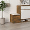 vidaXL - Opbergbox - met - lade - 40,5x40x40 - cm - bewerkt - hout - betongrijs