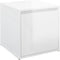vidaXL - Opbergbox - met - lade - 40,5x40x40 - cm - bewerkt - hout - hoogglans - wit