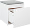 vidaXL - Opbergbox - met - lade - 40,5x40x40 - cm - bewerkt - hout - zwart