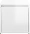 vidaXL - Opbergbox - met - lade - 40,5x40x40 - cm - bewerkt - hout - hoogglans - wit
