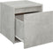 vidaXL - Opbergbox - met - lade - 40,5x40x40 - cm - bewerkt - hout - betongrijs