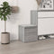 vidaXL - Opbergbox - met - lade - 40,5x40x40 - cm - bewerkt - hout - grijs - sonoma - eik
