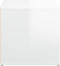 vidaXL - Opbergbox - met - lade - 40,5x40x40 - cm - bewerkt - hout - hoogglans - wit