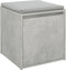 vidaXL - Opbergbox - met - lade - 40,5x40x40 - cm - bewerkt - hout - betongrijs