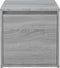 vidaXL - Opbergbox - met - lade - 40,5x40x40 - cm - bewerkt - hout - grijs - sonoma - eik