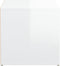 vidaXL - Opbergbox - met - lade - 40,5x40x40 - cm - bewerkt - hout - hoogglans - wit