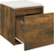vidaXL - Opbergbox - met - lade - 40,5x40x40 - cm - bewerkt - hout - gerookt - eiken