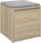 vidaXL - Opbergbox - met - lade - 40,5x40x40 - cm - bewerkt - hout - sonoma - eikenkleur