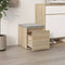 vidaXL - Opbergbox - met - lade - 40,5x40x40 - cm - bewerkt - hout - sonoma - eikenkleur