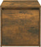 vidaXL - Opbergbox - met - lade - 40,5x40x40 - cm - bewerkt - hout - gerookt - eiken