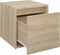 vidaXL - Opbergbox - met - lade - 40,5x40x40 - cm - bewerkt - hout - sonoma - eikenkleur