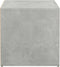 vidaXL - Opbergbox - met - lade - 40,5x40x40 - cm - bewerkt - hout - betongrijs