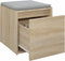 vidaXL - Opbergbox - met - lade - 40,5x40x40 - cm - bewerkt - hout - sonoma - eikenkleur