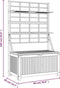 vidaXL - Opbergbox - met - latwerk - 99x50x160 - cm - massief - acaciahout - grijs