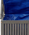 vidaXL - Opbergbox - met - latwerk - 99x50x160 - cm - massief - acaciahout - grijs
