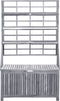 vidaXL - Opbergbox - met - latwerk - 99x55x160 - cm - massief - acaciahout - grijs