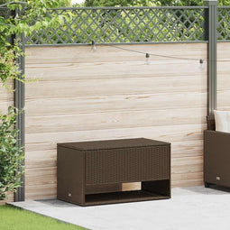 vidaXL - Opbergbox - voor - buiten - 100x55x55,5 - cm - poly - rattan - bruin