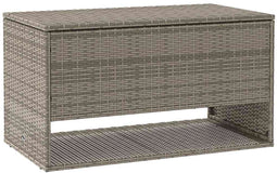 vidaXL - Opbergbox - voor - buiten - 100x55x55,5 - cm - poly - rattan - grijs