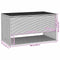vidaXL - Opbergbox - voor - buiten - 100x55x55,5 - cm - poly - rattan - grijs