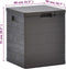 vidaXL - Opbergbox - voor - in - de - tuin - 90 - L - bruin