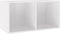 vidaXL - Opbergbox - voor - LP's - 71x34x36 - cm - bewerkt - hout - hoogglans - wit