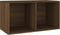 vidaXL - Opbergbox - voor - LP's - 71x34x36 - cm - bewerkt - hout - bruineikenkleurig