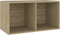 vidaXL - Opbergbox - voor - LP's - 71x34x36 - cm - bewerkt - hout - sonoma - eikenkleur