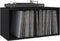 vidaXL - Opbergbox - voor - LP's - 71x34x36 - cm - bewerkt - hout - zwart