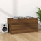 vidaXL - Opbergbox - voor - LP's - 71x34x36 - cm - bewerkt - hout - bruineikenkleurig