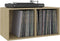 vidaXL - Opbergbox - voor - LP's - 71x34x36 - cm - bewerkt - hout - sonoma - eikenkleur