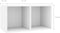 vidaXL - Opbergbox - voor - LP's - 71x34x36 - cm - bewerkt - hout - wit