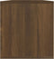 vidaXL - Opbergbox - voor - LP's - 71x34x36 - cm - bewerkt - hout - bruineikenkleurig